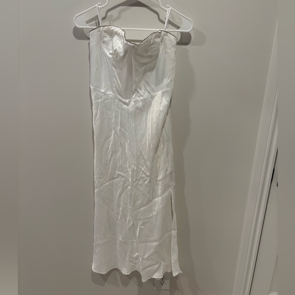 NWT Zara white corset dress - Picture 4 of 8